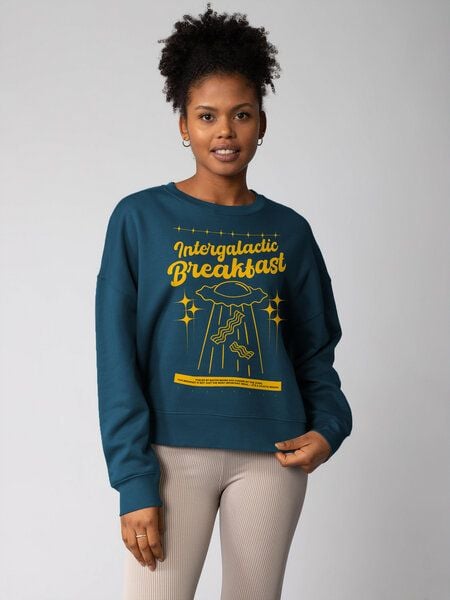 watapparel Sweatshirt Frauen Intergalactic Breakfast von watapparel