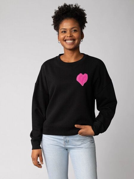 watapparel Sweatshirt Frauen Pink Heart von watapparel