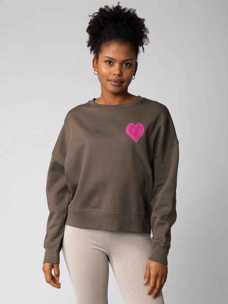 watapparel Sweatshirt Frauen Pink Heart von watapparel
