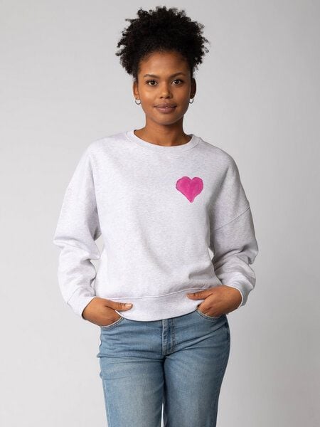 watapparel Sweatshirt Frauen Pink Heart von watapparel