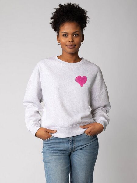 watapparel Sweatshirt Frauen Pink Heart von watapparel