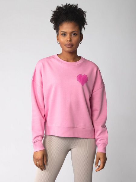 watapparel Sweatshirt Frauen Pink Heart von watapparel