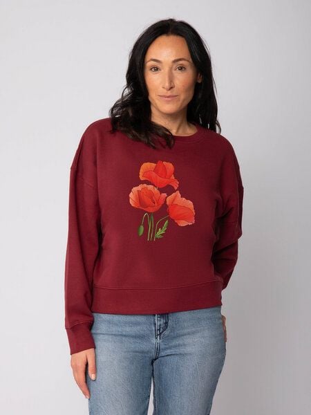 watapparel Sweatshirt Frauen Poppy Flowers von watapparel