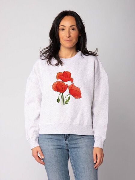 watapparel Sweatshirt Frauen Poppy Flowers von watapparel