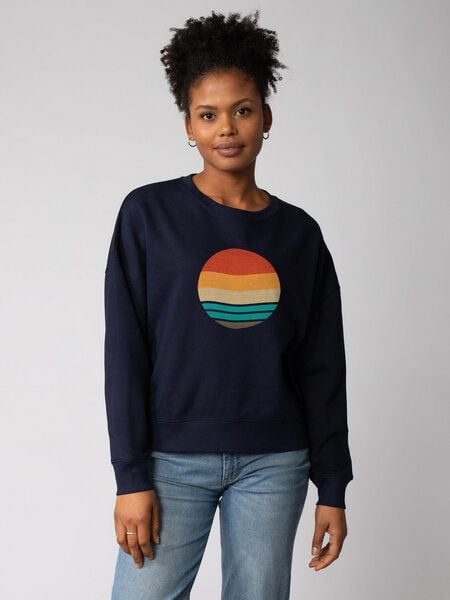 watapparel Sweatshirt Frauen Retro Sunset Ocean von watapparel