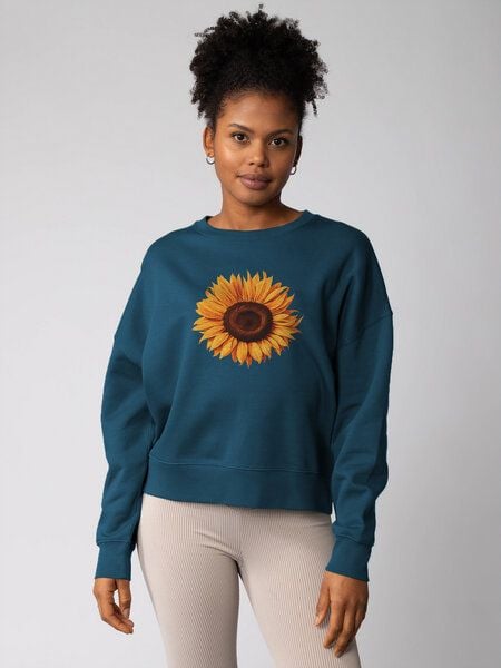 watapparel Sweatshirt Frauen Sonnenblume von watapparel