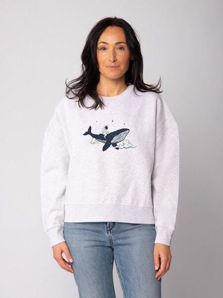 watapparel Sweatshirt Frauen Spacewhale von watapparel