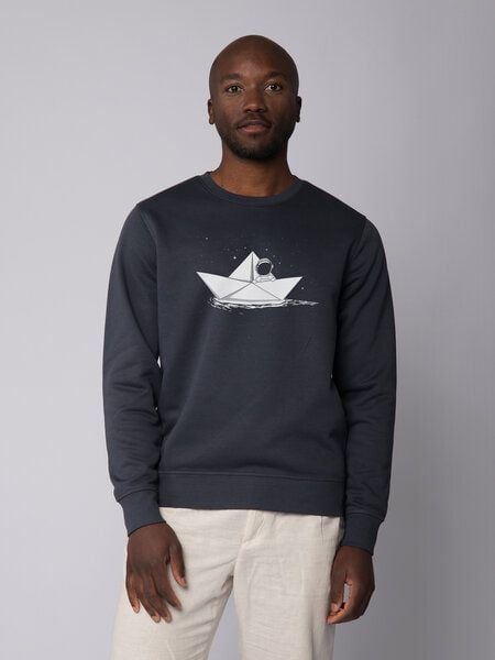 watapparel Sweatshirt Unisex Astronaut in paper boat von watapparel