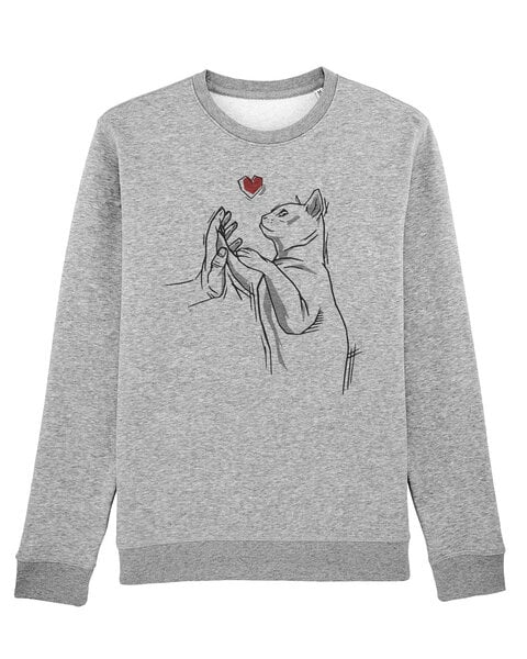 watapparel Sweatshirt Unisex Cat Hand von watapparel