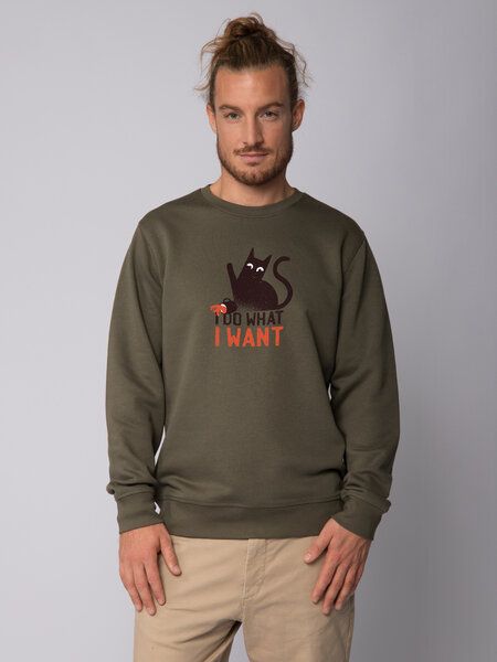 watapparel Sweatshirt Unisex Cat von watapparel