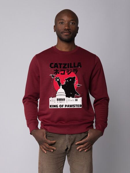watapparel Sweatshirt Unisex Catzilla von watapparel