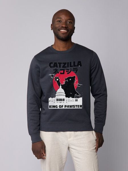 watapparel Sweatshirt Unisex Catzilla von watapparel
