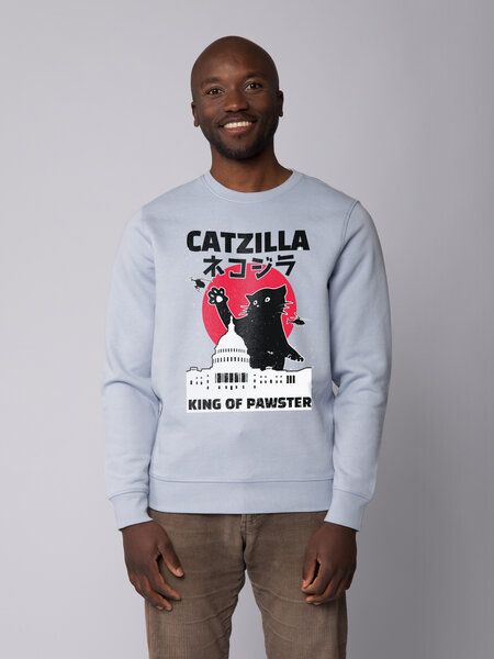 watapparel Sweatshirt Unisex Catzilla von watapparel