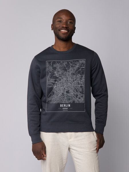 watapparel Sweatshirt Unisex City maps Berlin Landkarte von watapparel