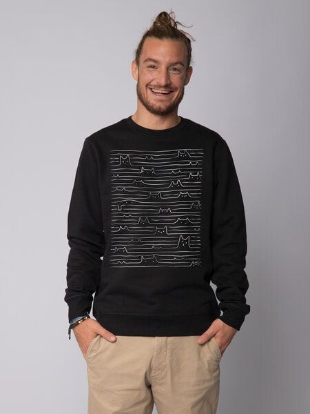 watapparel Sweatshirt Unisex Doodle Cats von watapparel