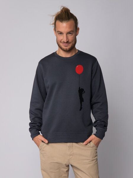 watapparel Sweatshirt Unisex Mädchen mit Luftballon (print) von watapparel