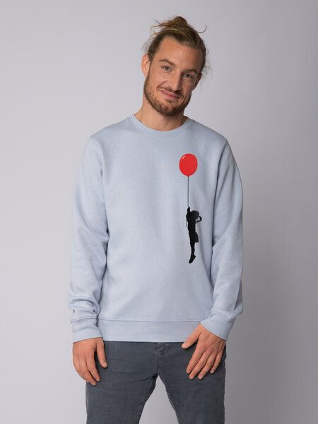 watapparel Sweatshirt Unisex Mädchen mit Luftballon (print) von watapparel