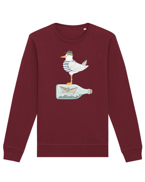 watapparel Sweatshirt Unisex Möwe mit Hut von watapparel