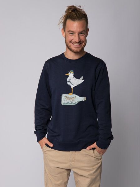 watapparel Sweatshirt Unisex Möwe mit Hut von watapparel