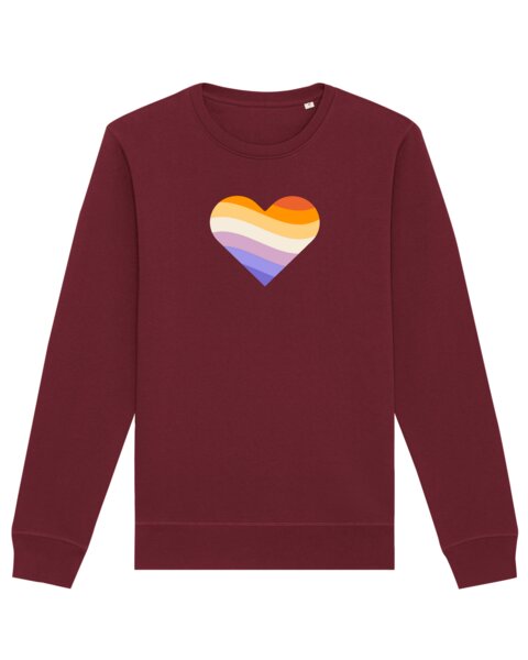 watapparel Sweatshirt Unisex Rainbow Heart von watapparel