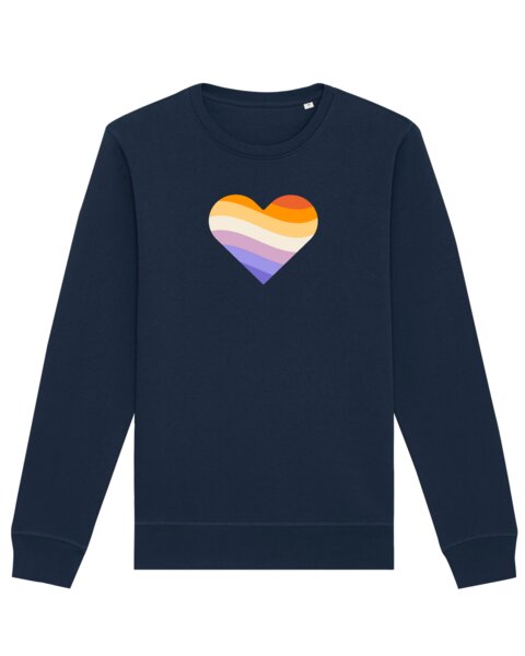 watapparel Sweatshirt Unisex Rainbow Heart von watapparel