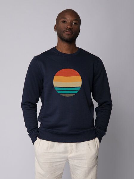 watapparel Sweatshirt Unisex Retro Sunset Ocean von watapparel