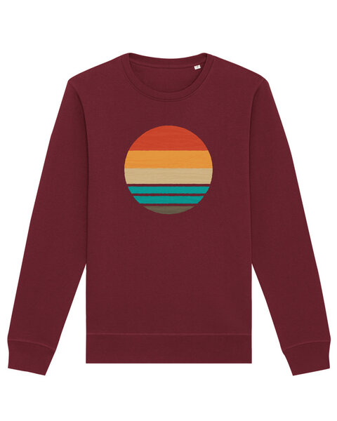 watapparel Sweatshirt Unisex Retro sunset ocean von watapparel