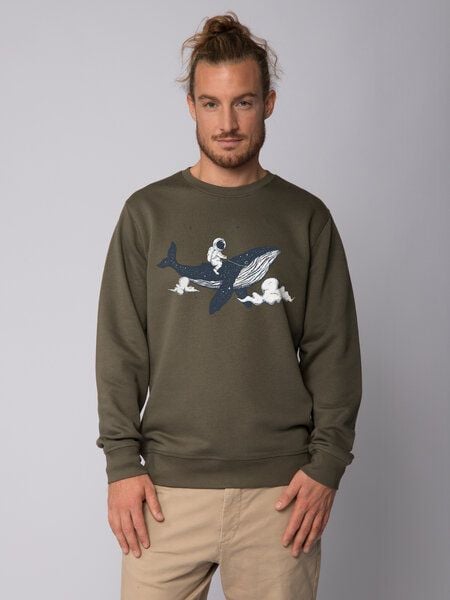 watapparel Sweatshirt Unisex Spacewhale von watapparel