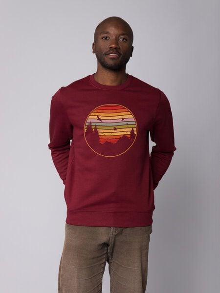 watapparel Sweatshirt Unisex Sunset Berge & Tannen von watapparel