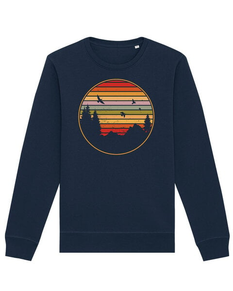 watapparel Sweatshirt Unisex Sunset Berge & Tannen von watapparel