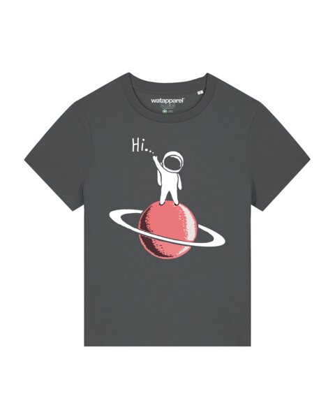 watapparel T-Shirt Frauen Astronaut says Hi von watapparel