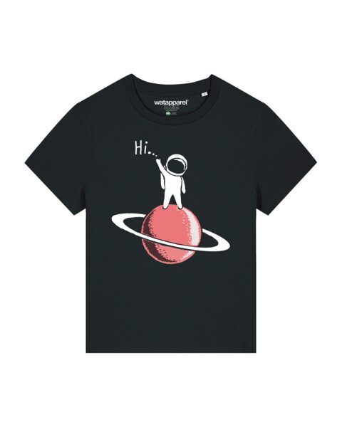 watapparel T-Shirt Frauen Astronaut says Hi von watapparel