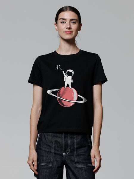 watapparel T-Shirt Frauen Astronaut says Hi von watapparel