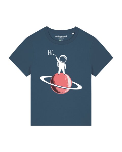 watapparel T-Shirt Frauen Astronaut says Hi von watapparel