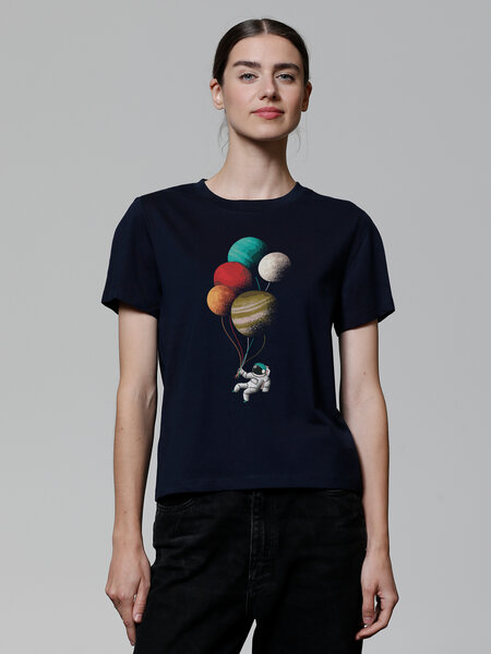 watapparel T-Shirt Frauen Balloon Spaceman von watapparel