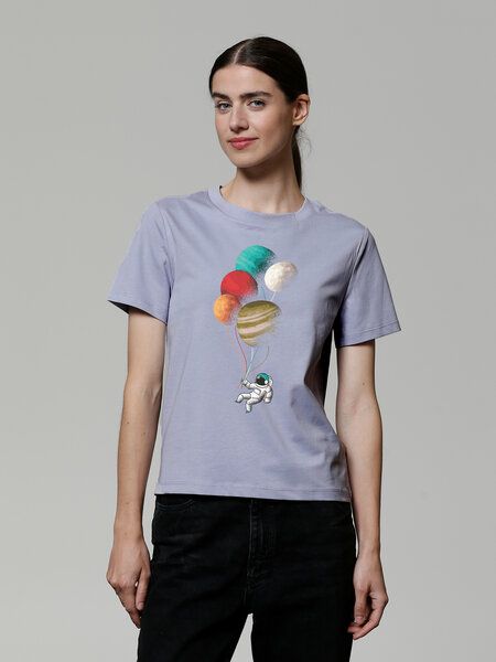 watapparel T-Shirt Frauen Balloon Spaceman von watapparel