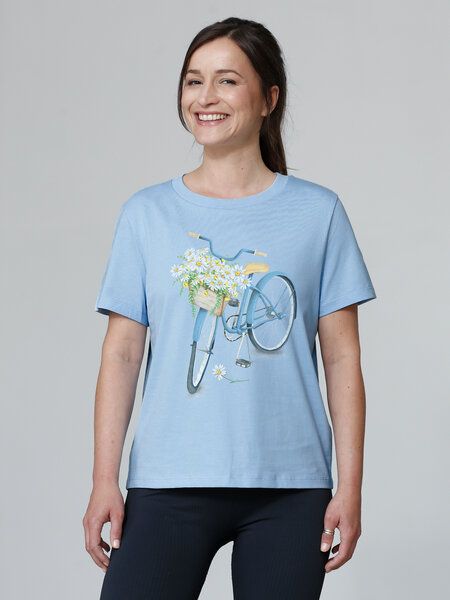 watapparel T-Shirt Frauen Blaues Damenrad watapparel T-Shirt Frauen Blaues Damenrad von watapparel