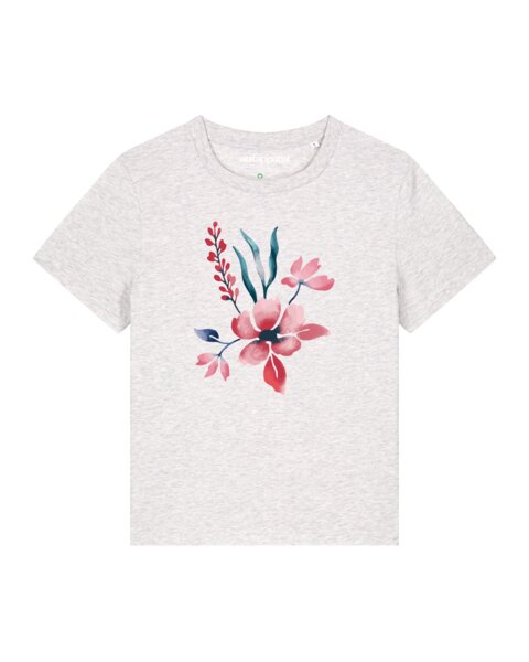 watapparel T-Shirt Frauen Blume in Wasserfarbe 01 von watapparel