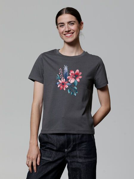 watapparel T-Shirt Frauen Blume in Wasserfarbe 02 von watapparel