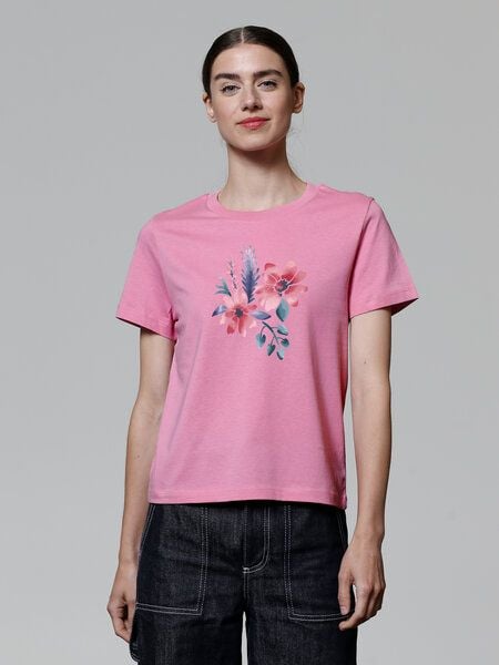watapparel T-Shirt Frauen Blume in Wasserfarbe 02 von watapparel
