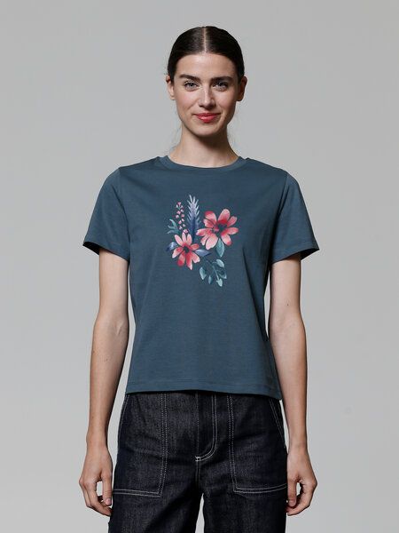 watapparel T-Shirt Frauen Blume in Wasserfarbe 02 von watapparel