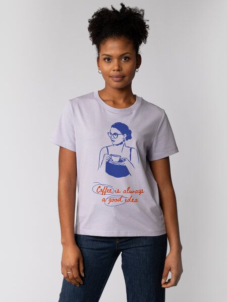 watapparel T-Shirt Frauen Coffee is a good idea von watapparel