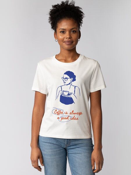 watapparel T-Shirt Frauen Coffee is a good idea von watapparel