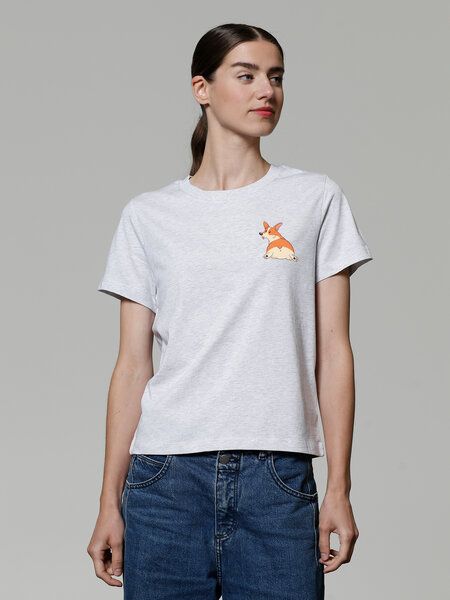 watapparel T-Shirt Frauen Corgi watapparel T-Shirt Frauen Corgi von watapparel