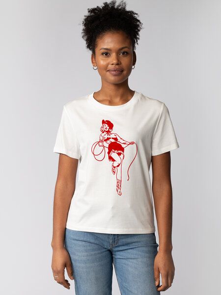 watapparel T-Shirt Frauen Cowgirl von watapparel