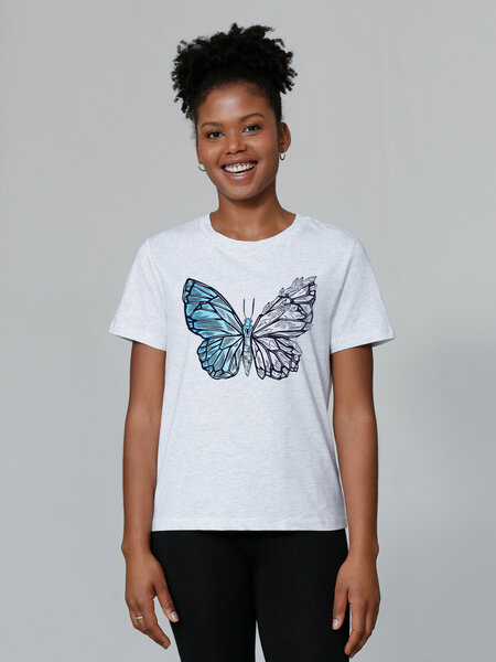 watapparel T-Shirt Frauen Crystal Butterfly von watapparel