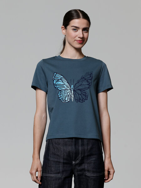 watapparel T-Shirt Frauen Crystal Butterfly von watapparel