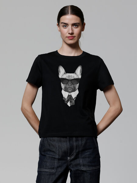 watapparel T-Shirt Frauen Ein fescher Hund von watapparel