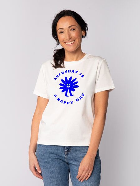 watapparel T-Shirt Frauen Everyday is a happy day von watapparel