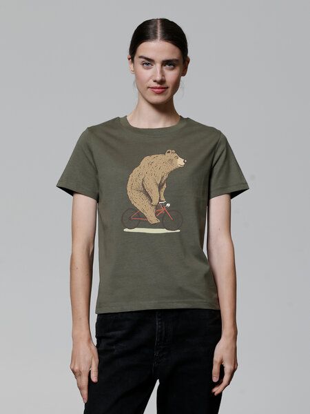 watapparel T-Shirt Frauen Fahrradbär watapparel T-Shirt Frauen Fahrradbär von watapparel